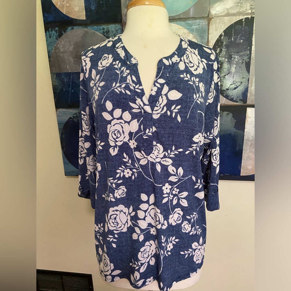 Papermoon Blue Floral Blouse